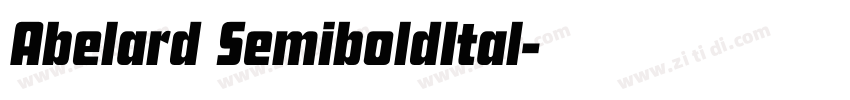 Abelard SemiboldItal字体转换